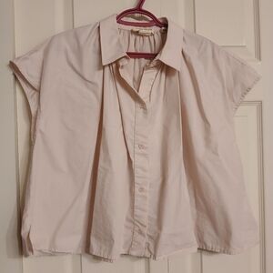 KAREN WALKER Women's Pink Sleeveless Blouse, Size 6